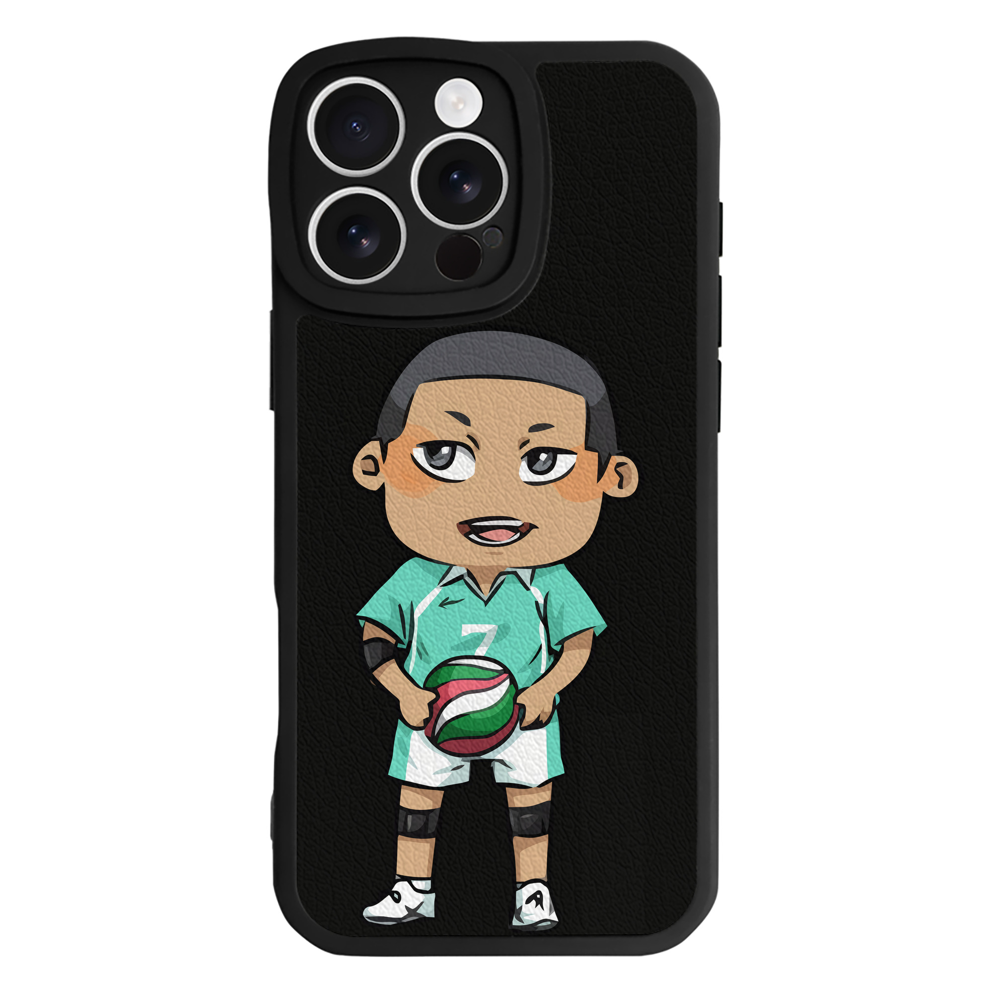 （画像用） ハイキュー!! Haikyu!! 【iPhone 16シリーズ対応】シリコンスマホケース（レザー調） 材質：シリコン